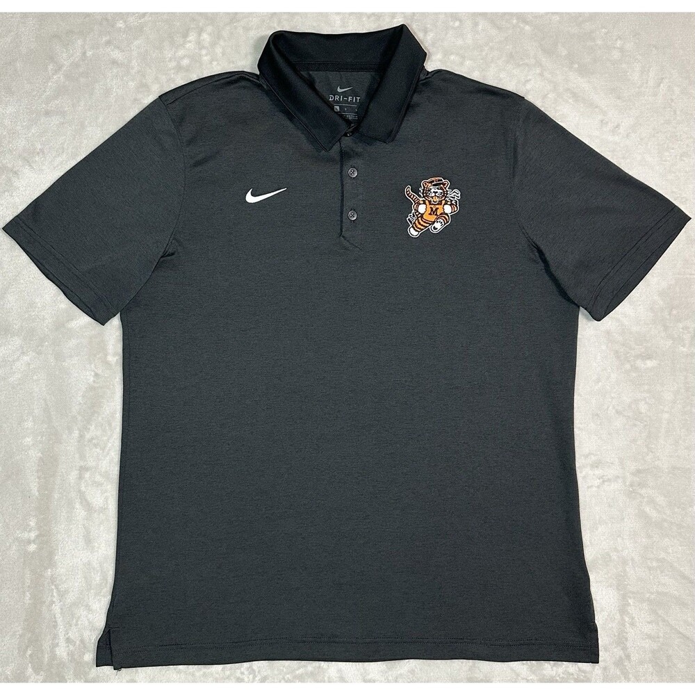 Nike Missouri Tigers Dri-FIT Polo Men's L Black Mizzou NCAA